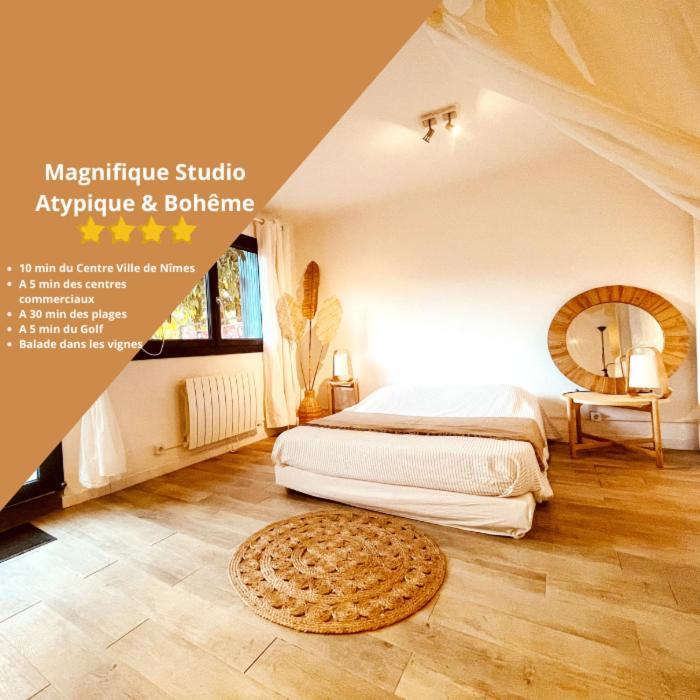 Superbe Appartement Boheme Dans Les Vignes Nimes Luaran gambar